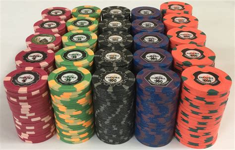 official weight of casino poker chips